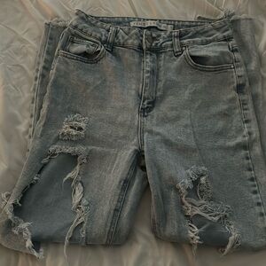Light blue cut jeans size seven from Tinseltown